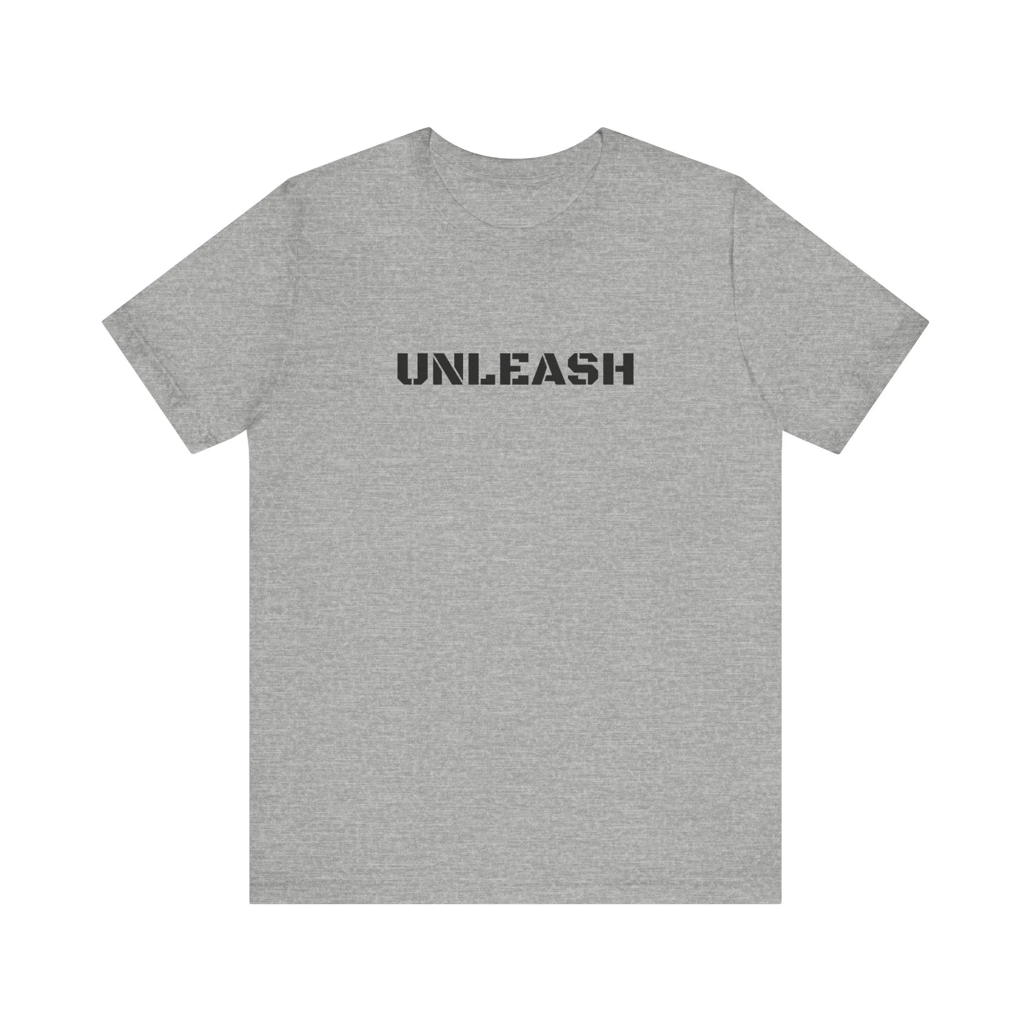 Inspirational Gym Shirts for Men - Motivation for Your Workout - UNLEASH - Front - THE BEAST WITHIN - Back