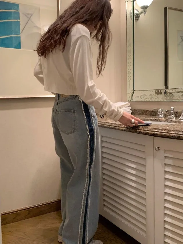 JazzHer Ashton Vintage Wide Leg Jeans