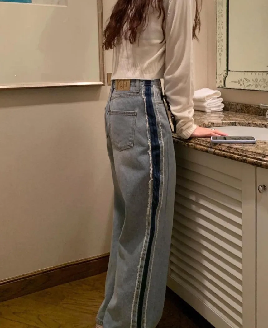 JazzHer Ashton Vintage Wide Leg Jeans