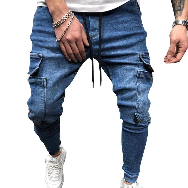 Jean multi-poches tendance vintage