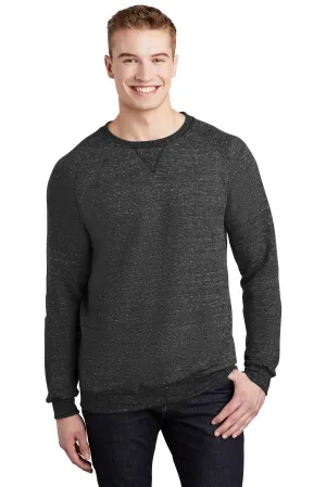Jerzees  Snow Heather French Terry Raglan Crew 91M Black Ink