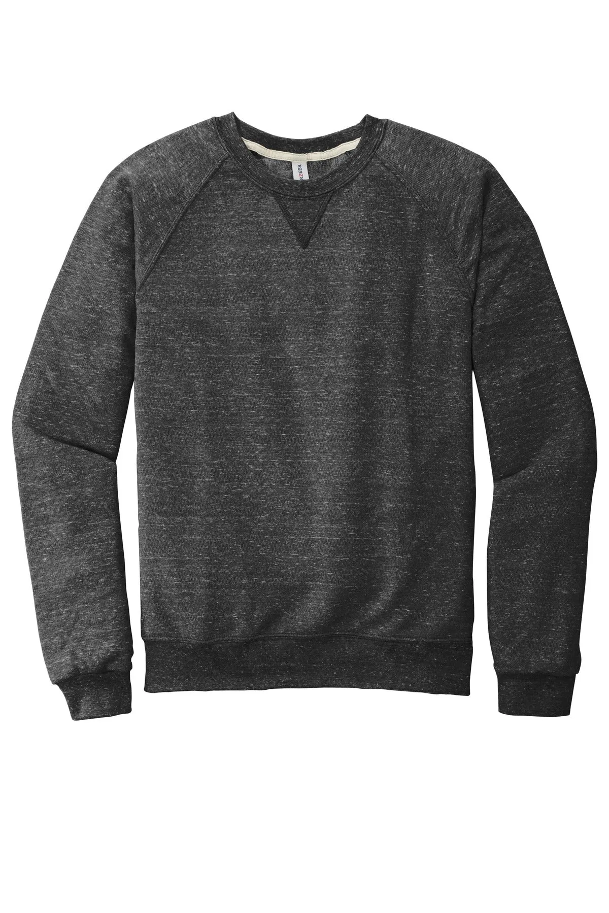 Jerzees  Snow Heather French Terry Raglan Crew 91M Black Ink