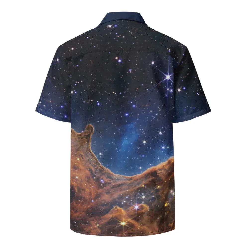 JWST Carina Nebula Button Shirt