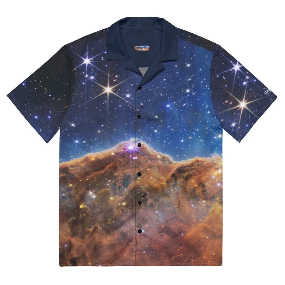 JWST Carina Nebula Button Shirt
