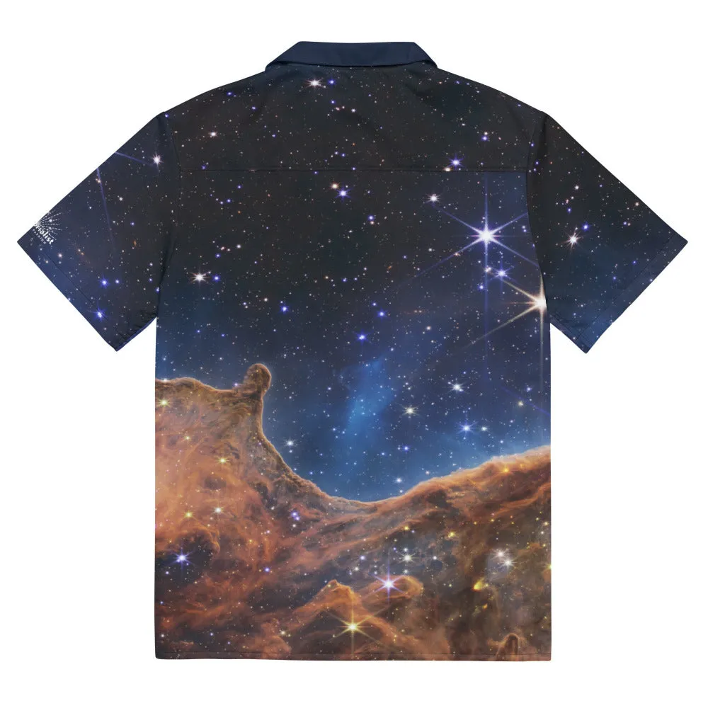 JWST Carina Nebula Button Shirt