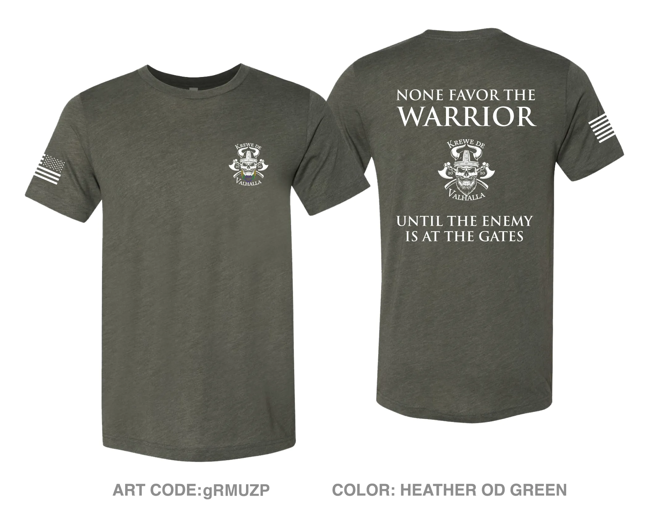 Krewe De Valhalla Comfort Unisex Triblend SS Tee - gRMUZP