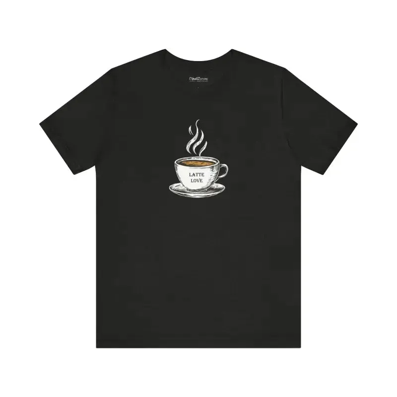 Latte Lovers Jersey Short Sleeve Tee for Coffee Addicts