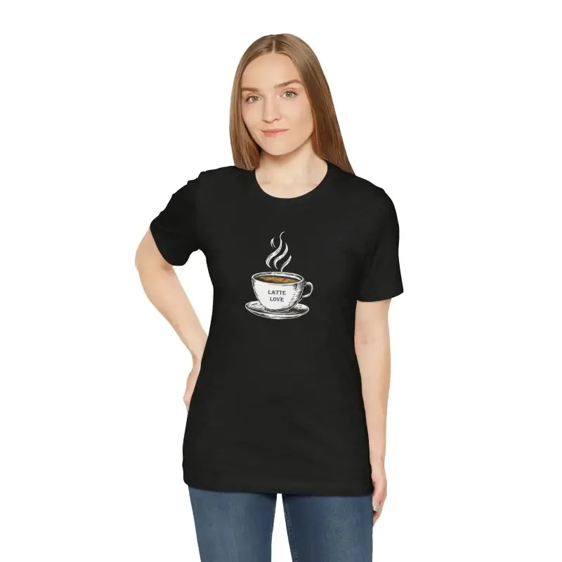 Latte Lovers Jersey Short Sleeve Tee for Coffee Addicts
