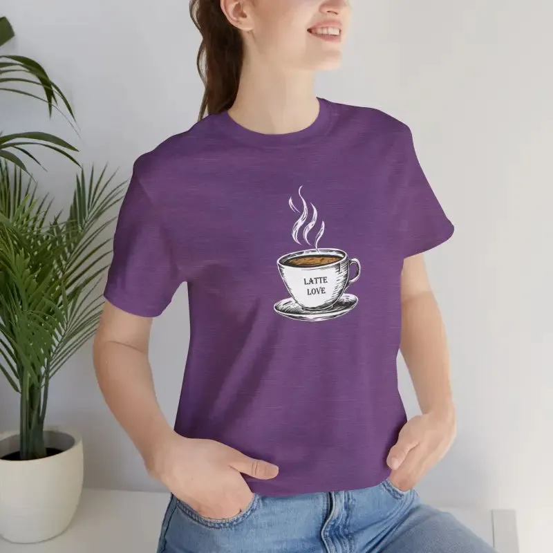 Latte Lovers Jersey Short Sleeve Tee for Coffee Addicts
