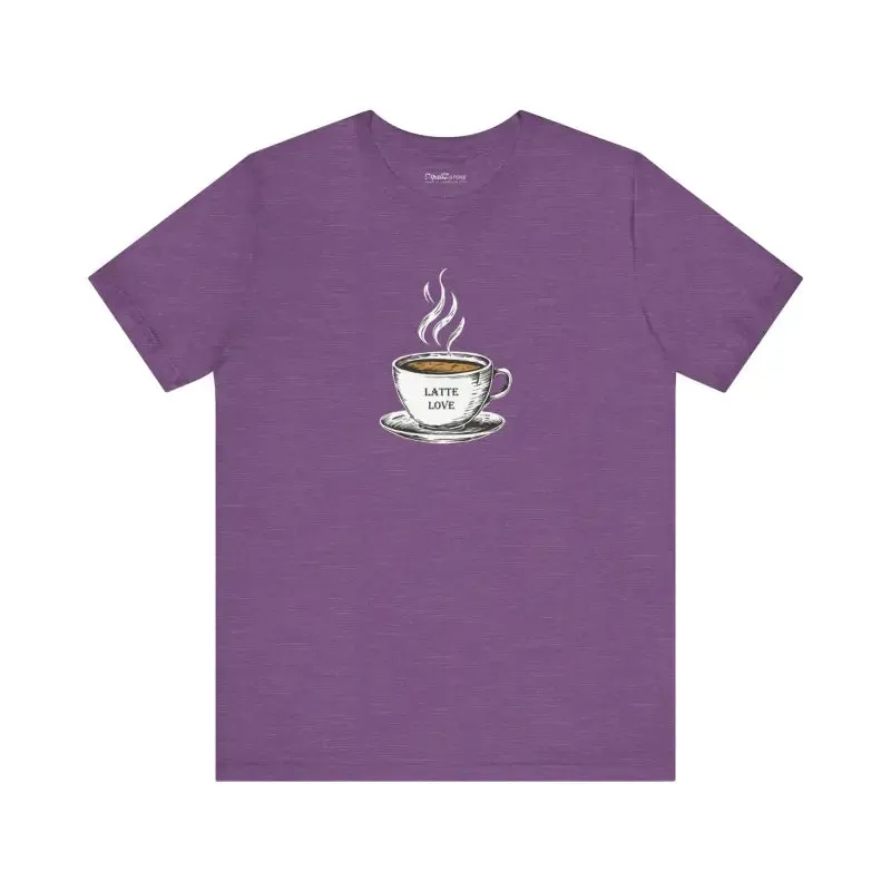 Latte Lovers Jersey Short Sleeve Tee for Coffee Addicts