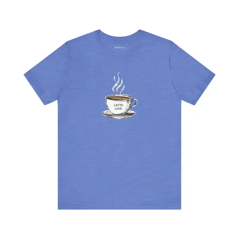 Latte Lovers Jersey Short Sleeve Tee for Coffee Addicts