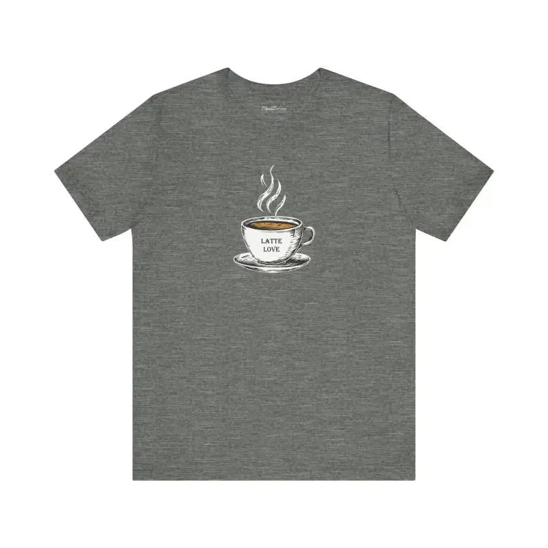 Latte Lovers Jersey Short Sleeve Tee for Coffee Addicts