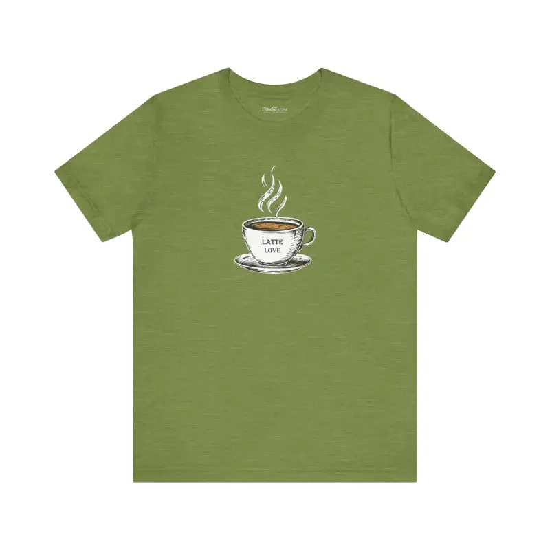 Latte Lovers Jersey Short Sleeve Tee for Coffee Addicts