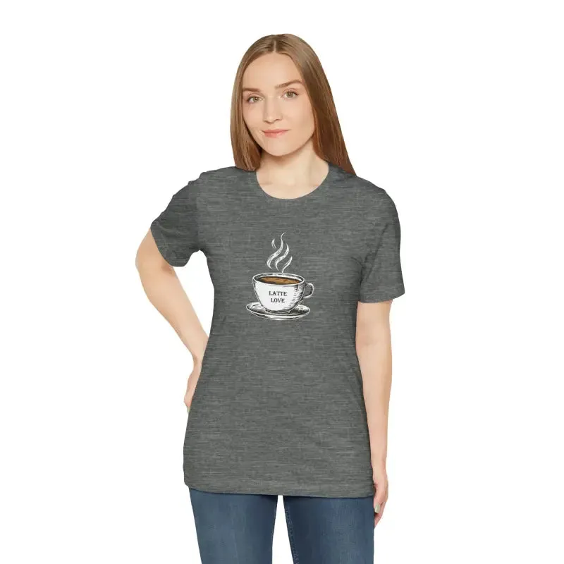 Latte Lovers Jersey Short Sleeve Tee for Coffee Addicts