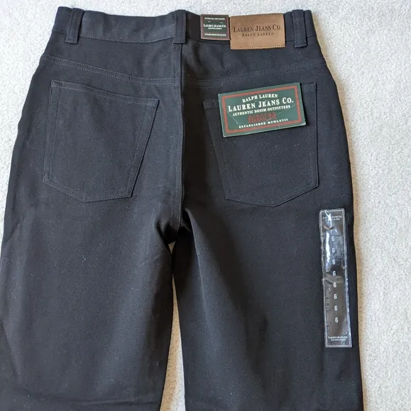 Lauren Jeans Co vintage black denim jeans NWT size 6