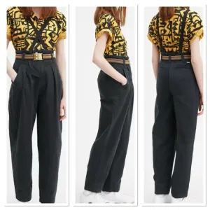 LEVI'S X STRANGER THINGS EL WOMEN'S 100% COTTON JEANS SZ 26 BLACK NO SUSPENDERS