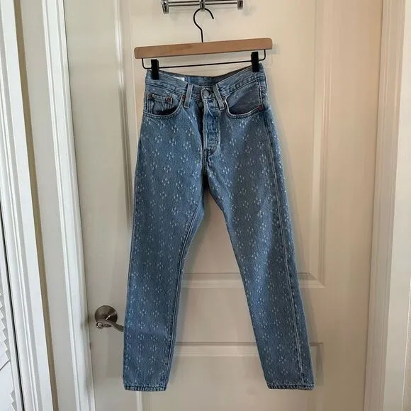 Levi’s 501 Skinny Snowflake Jeans