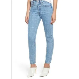 Levi’s 501 Skinny Snowflake Jeans