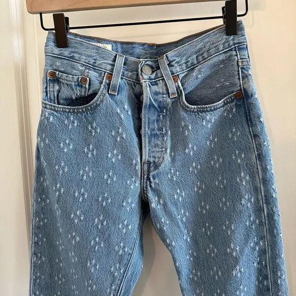 Levi’s 501 Skinny Snowflake Jeans