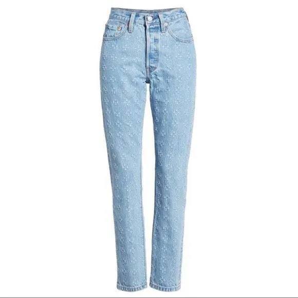 Levi’s 501 Skinny Snowflake Jeans