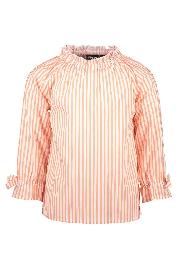 Lightweight Long Sleeve Stripe Blouse