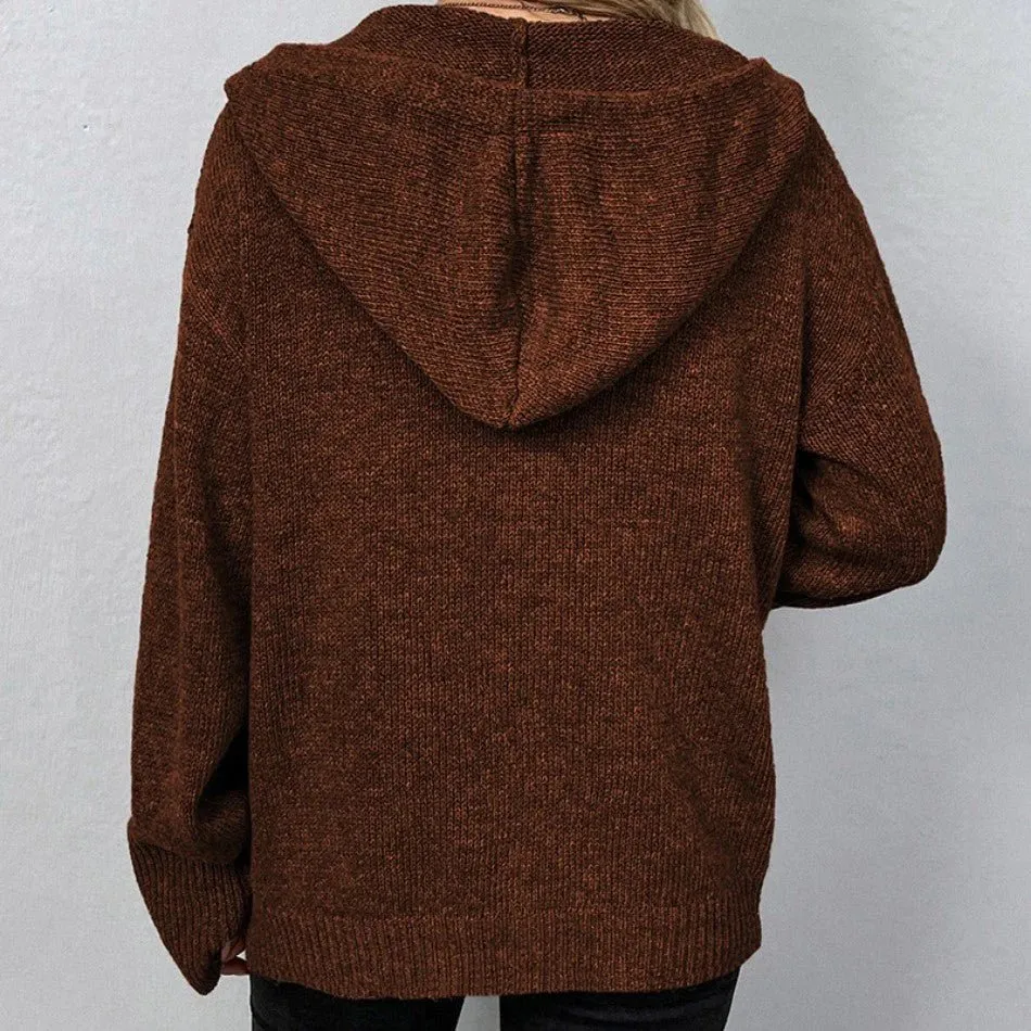 Liselotte - Cardigan with Drawstring and Buttons