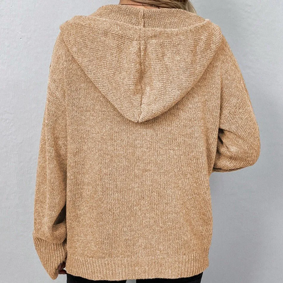 Liselotte - Cardigan with Drawstring and Buttons