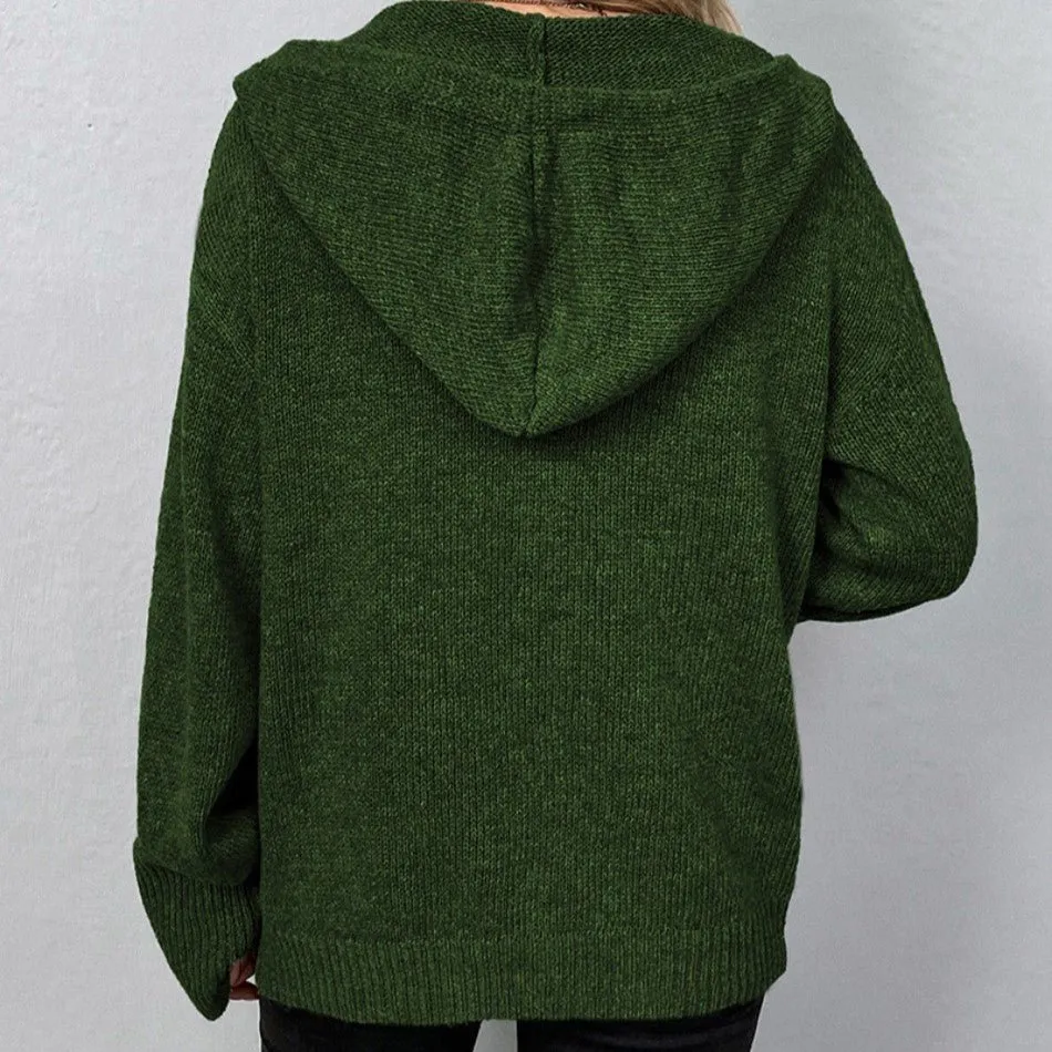Liselotte - Cardigan with Drawstring and Buttons