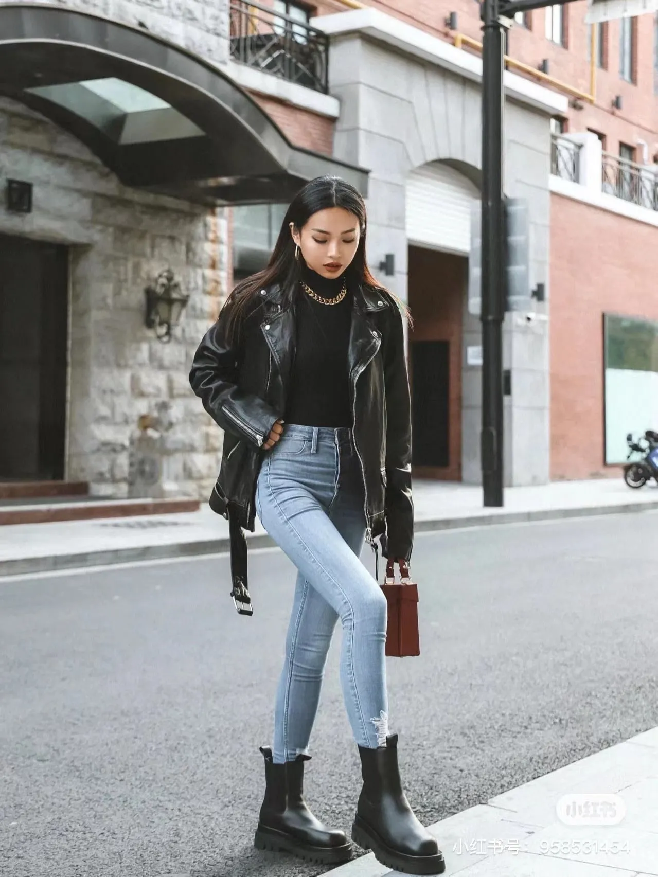 Loose Leather Jacket