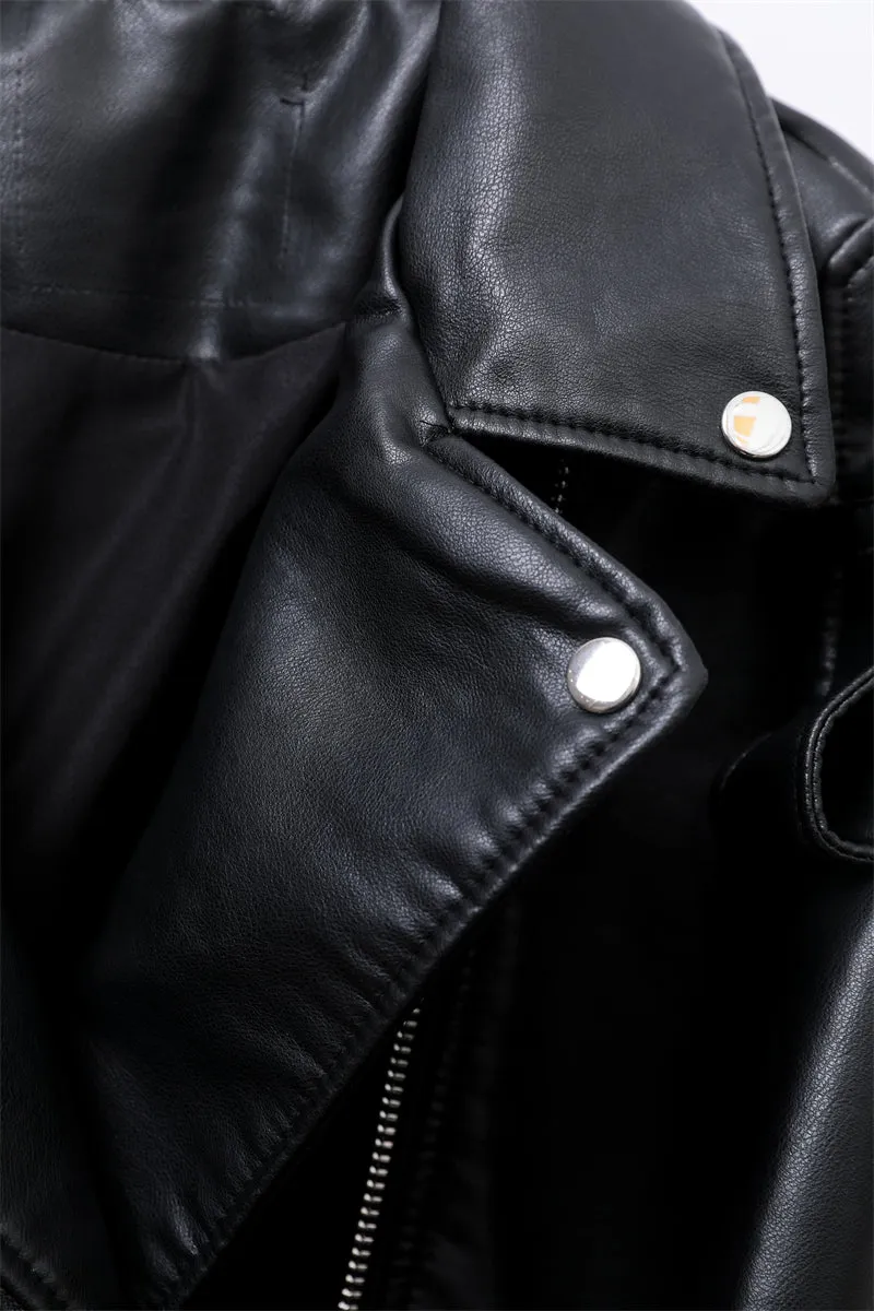Loose Leather Jacket