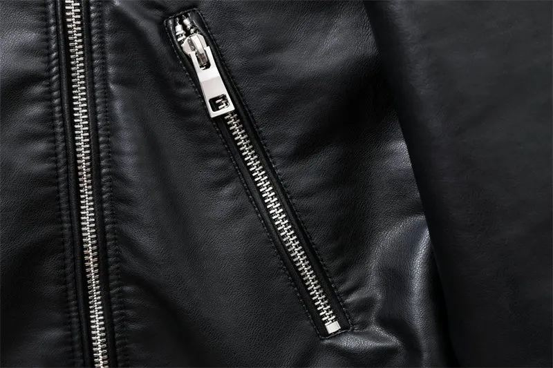 Loose Leather Jacket