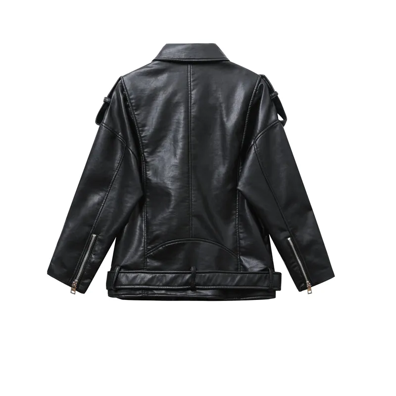Loose Leather Jacket