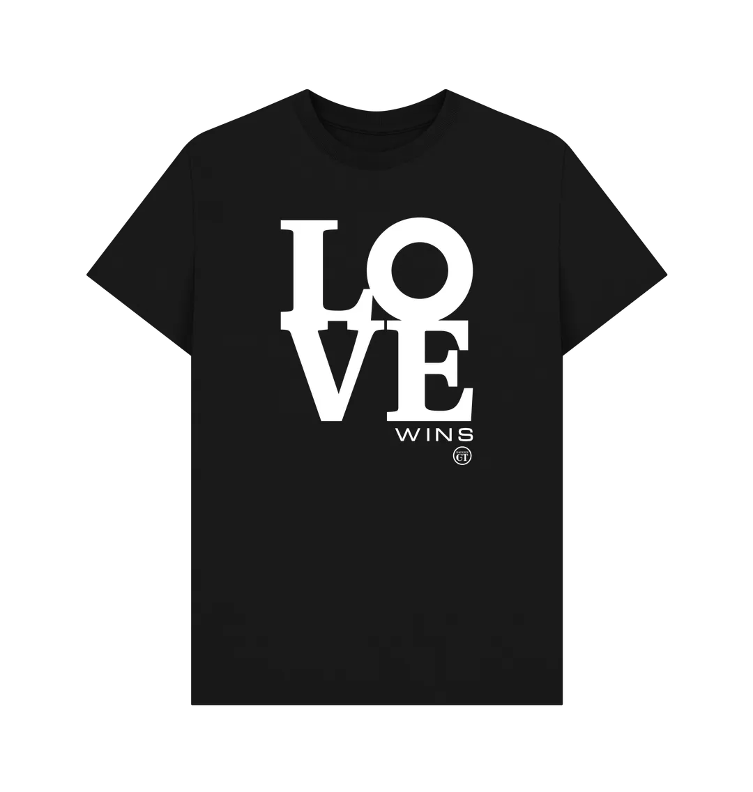 Loved Up tee . Black, Grey. 100% organic cotton. Free UK post