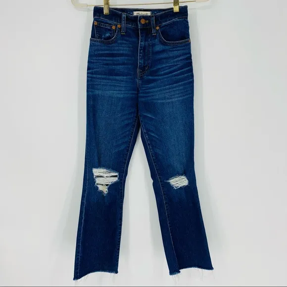 Madewell Los Feliz Crop Flare Jeans High Rise 23