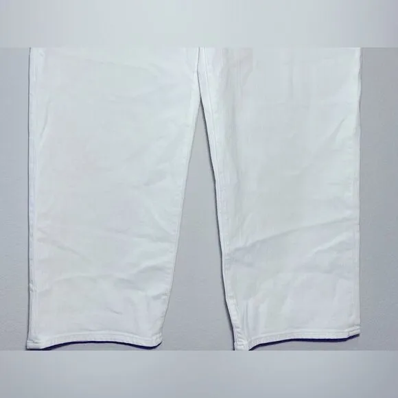 Madewell NWT Perfect Vintage Wide Leg Crop Jean Size 31 White Patch Pocket Editi