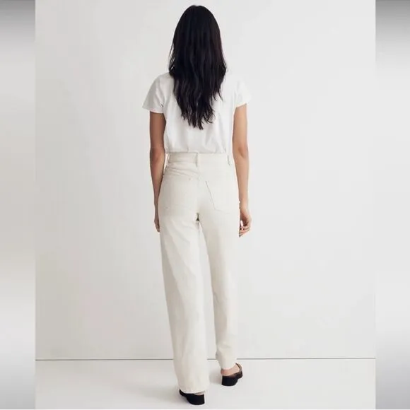 Madewell NWT Perfect Vintage Wide Leg Jean Size 33 Patch Pocket