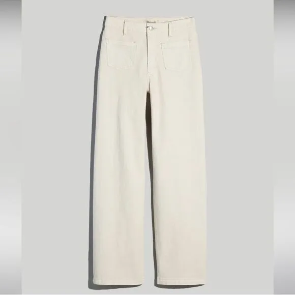 Madewell NWT Perfect Vintage Wide Leg Jean Size 33 Patch Pocket
