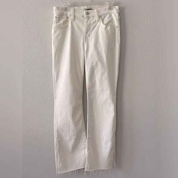 Madewell Petite Kick Out Full Length Jeans Size 28P in Vintage Canvas
