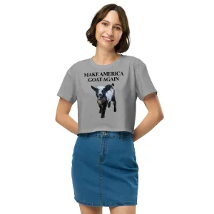 MAKE AMERICA GOAT AGAIN Women’s crop top