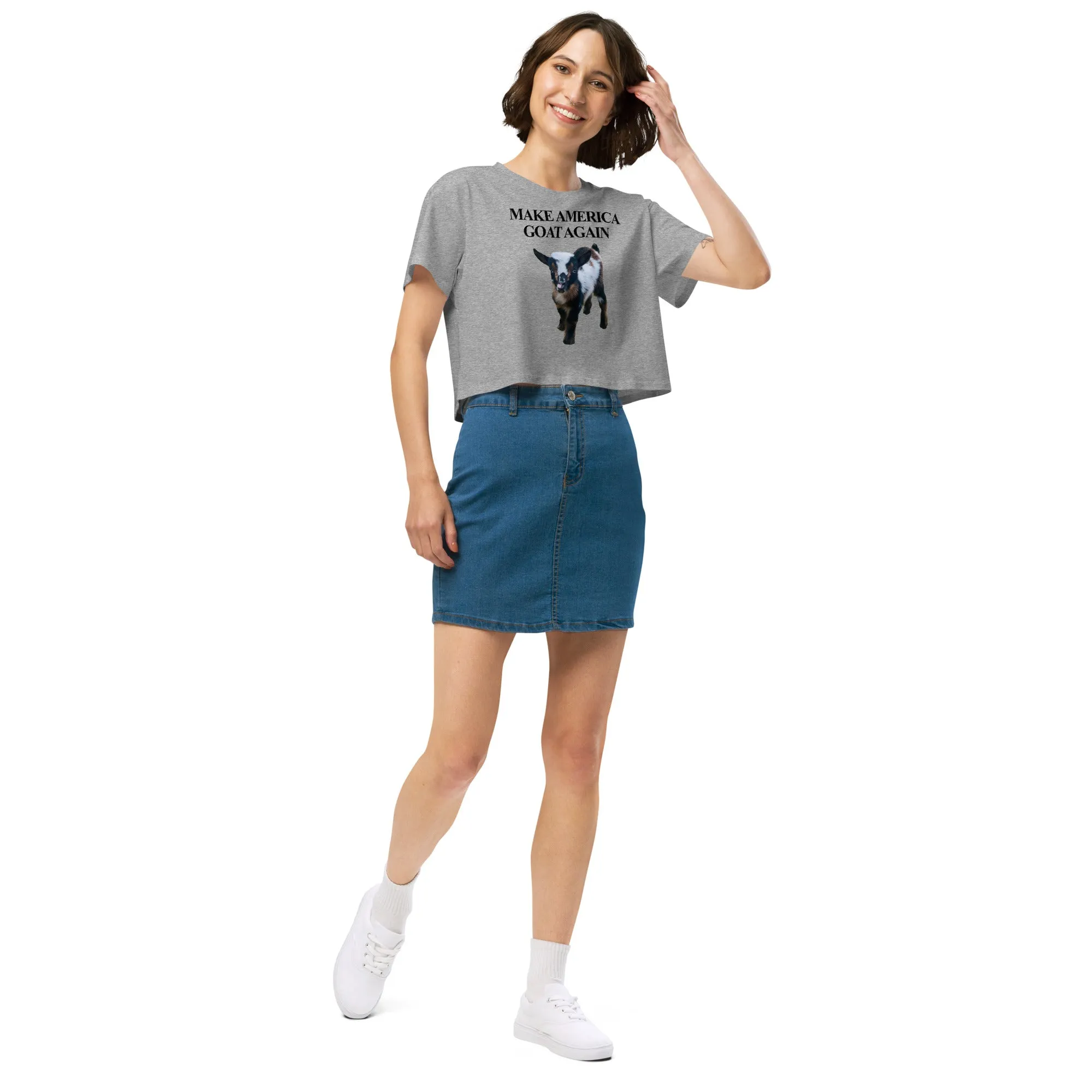 MAKE AMERICA GOAT AGAIN Women’s crop top