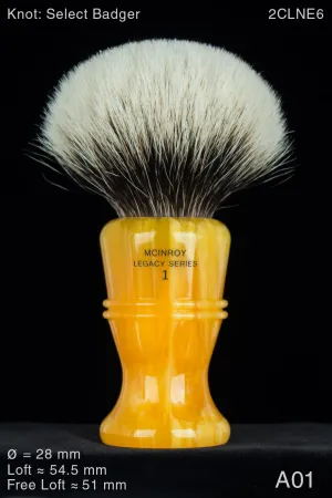 McInroy Legacy #1 Polo 28 mm Lemon Drop