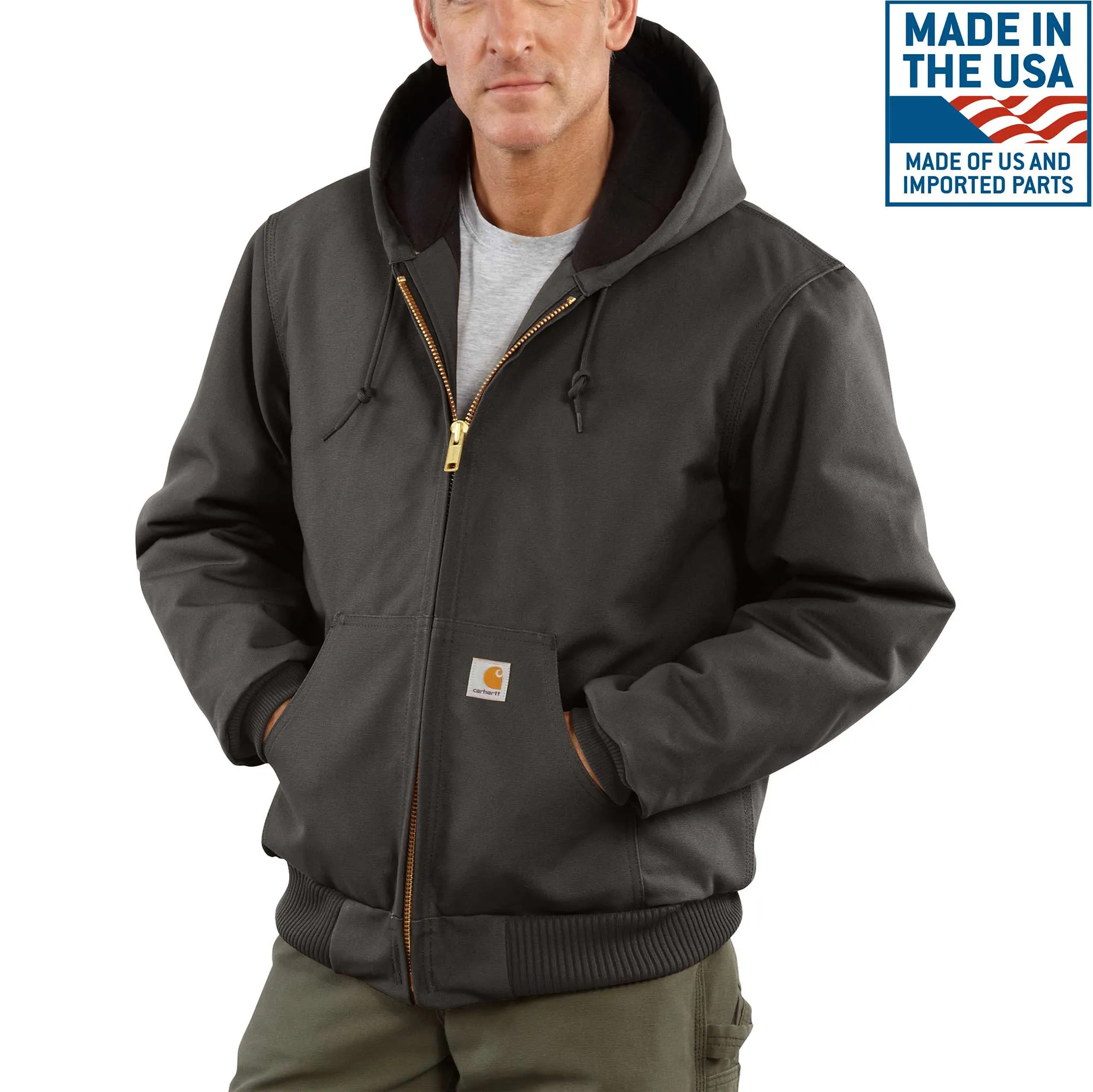 Men's Flannel-Lined Active Jac - Loose Fit - Firm Duck - 3 Warmest Rating