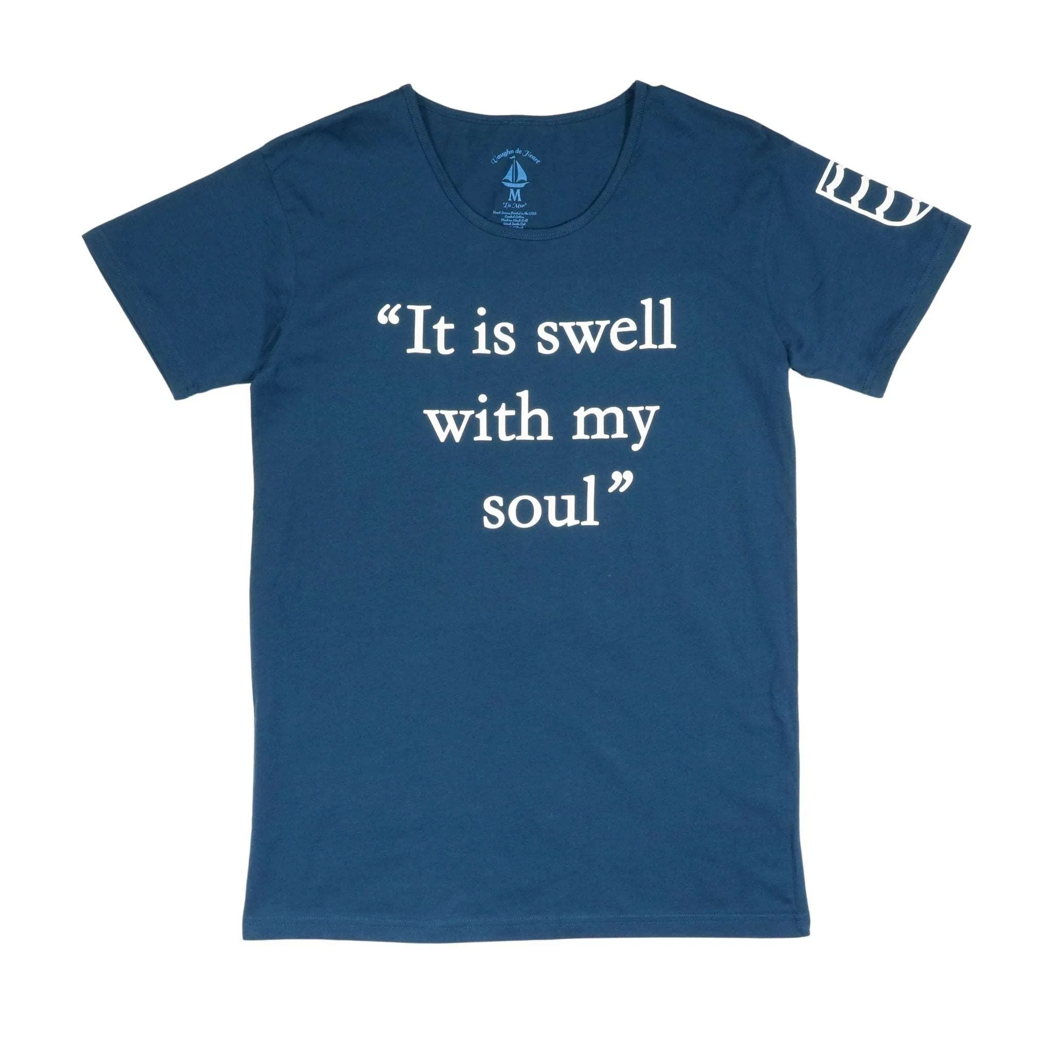 Men's - It is Swell with my Soul Blue Crew Neck T-Shirt