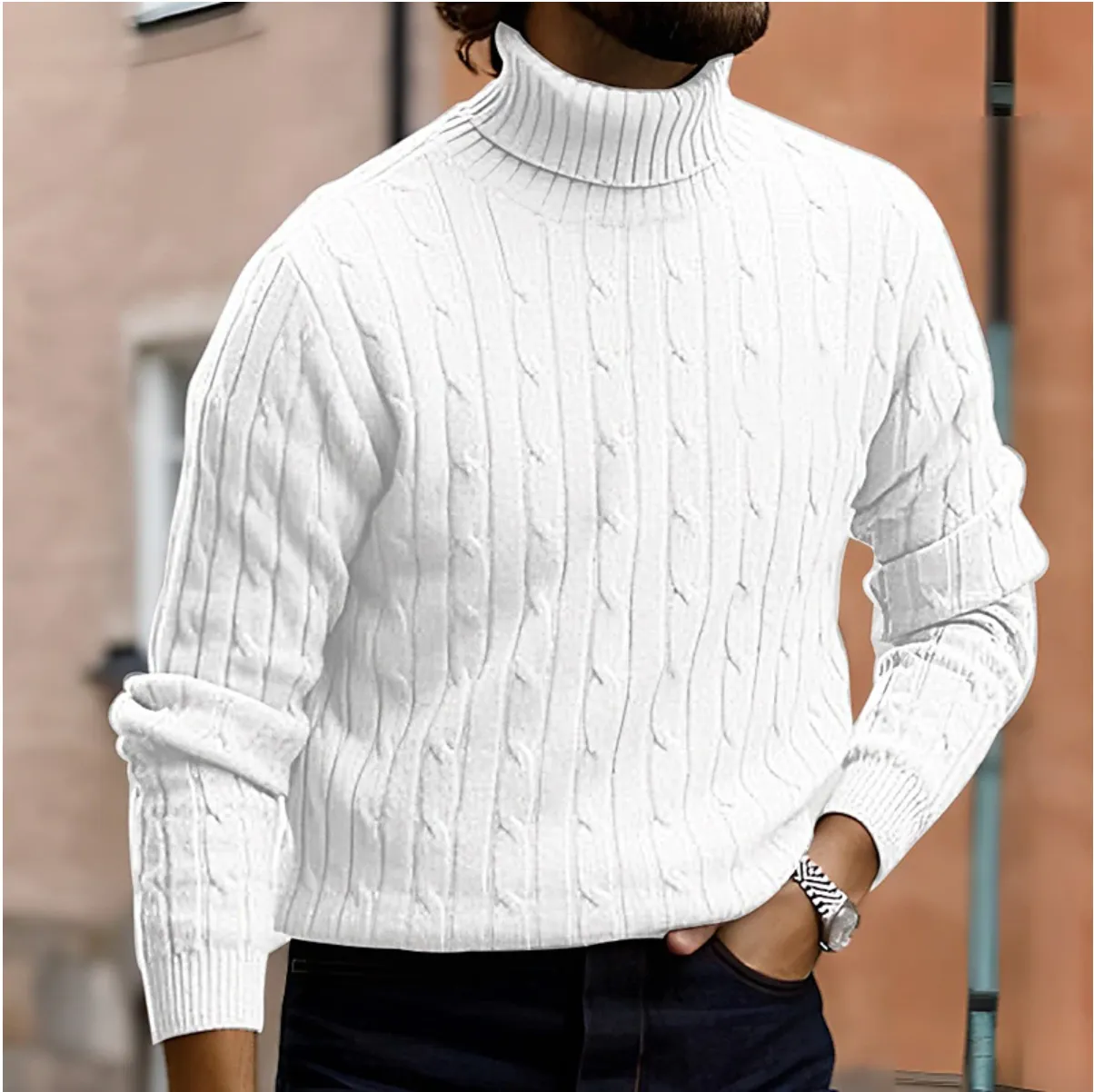 Men's Turtleneck Sweater for Elegant & Casual Looks – Daniel
