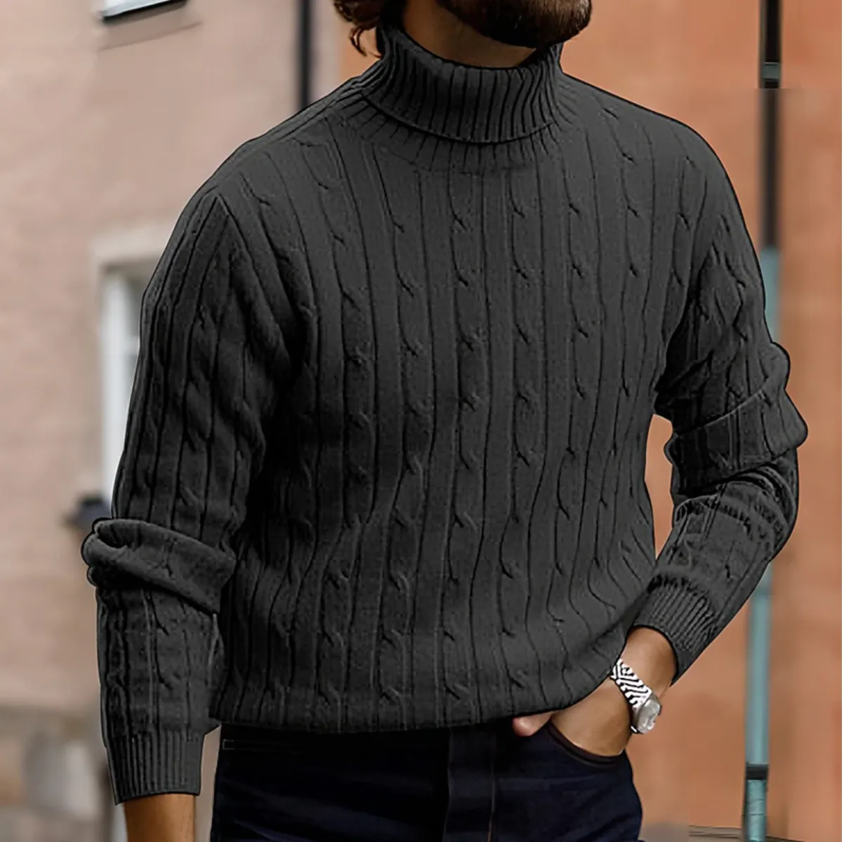 Men's Turtleneck Sweater for Elegant & Casual Looks – Daniel