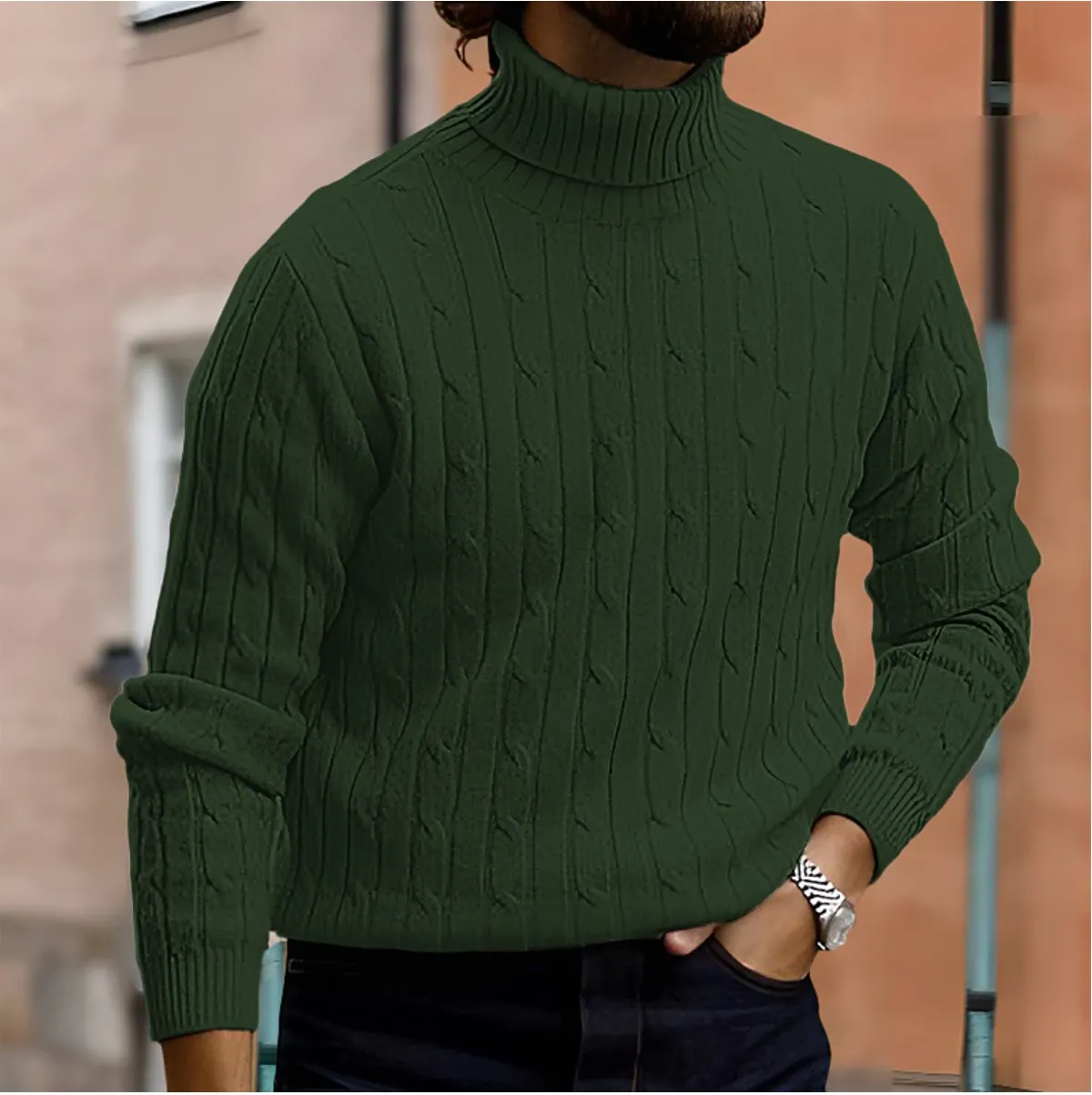Men's Turtleneck Sweater for Elegant & Casual Looks – Daniel