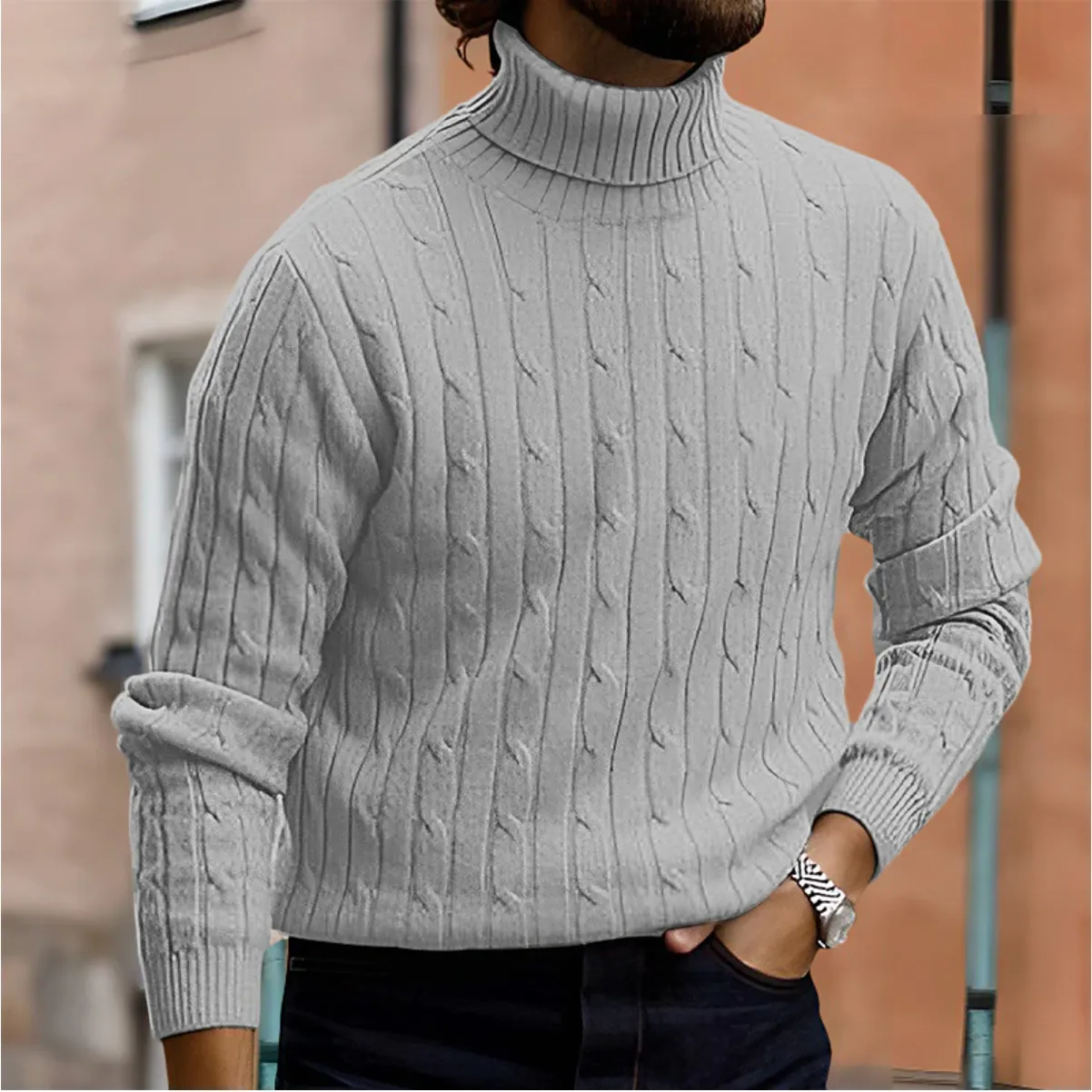 Men's Turtleneck Sweater for Elegant & Casual Looks – Daniel