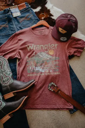 Men's Wrangler 'American Outdoors' Mountainscape T-Shirt (L-XXL Only)