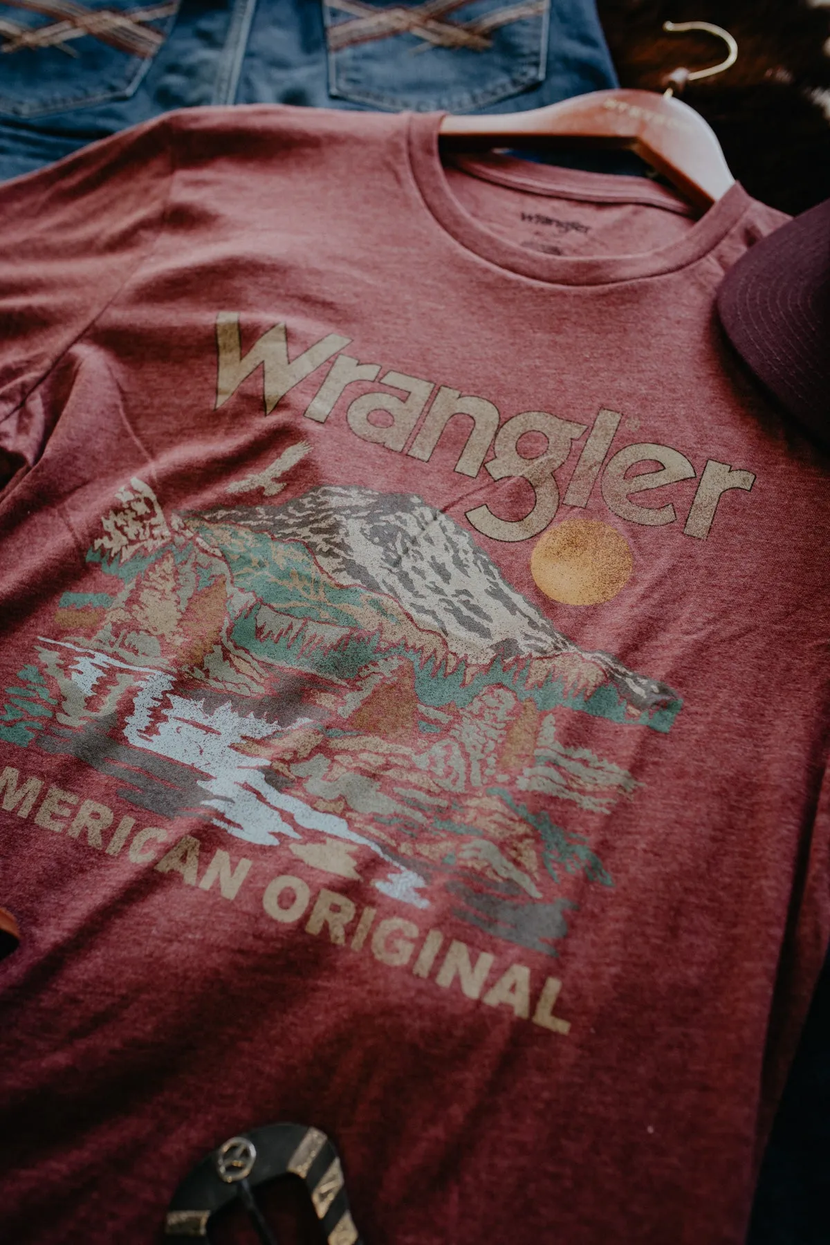 Men's Wrangler 'American Outdoors' Mountainscape T-Shirt (L-XXL Only)