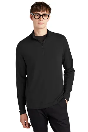 Mercer Mettle Stretch 1/4-Zip Pullover MM3010 Deep Black